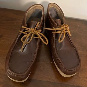 Men’s Clarks Wallabee Leather Shacre Boot Sz 10